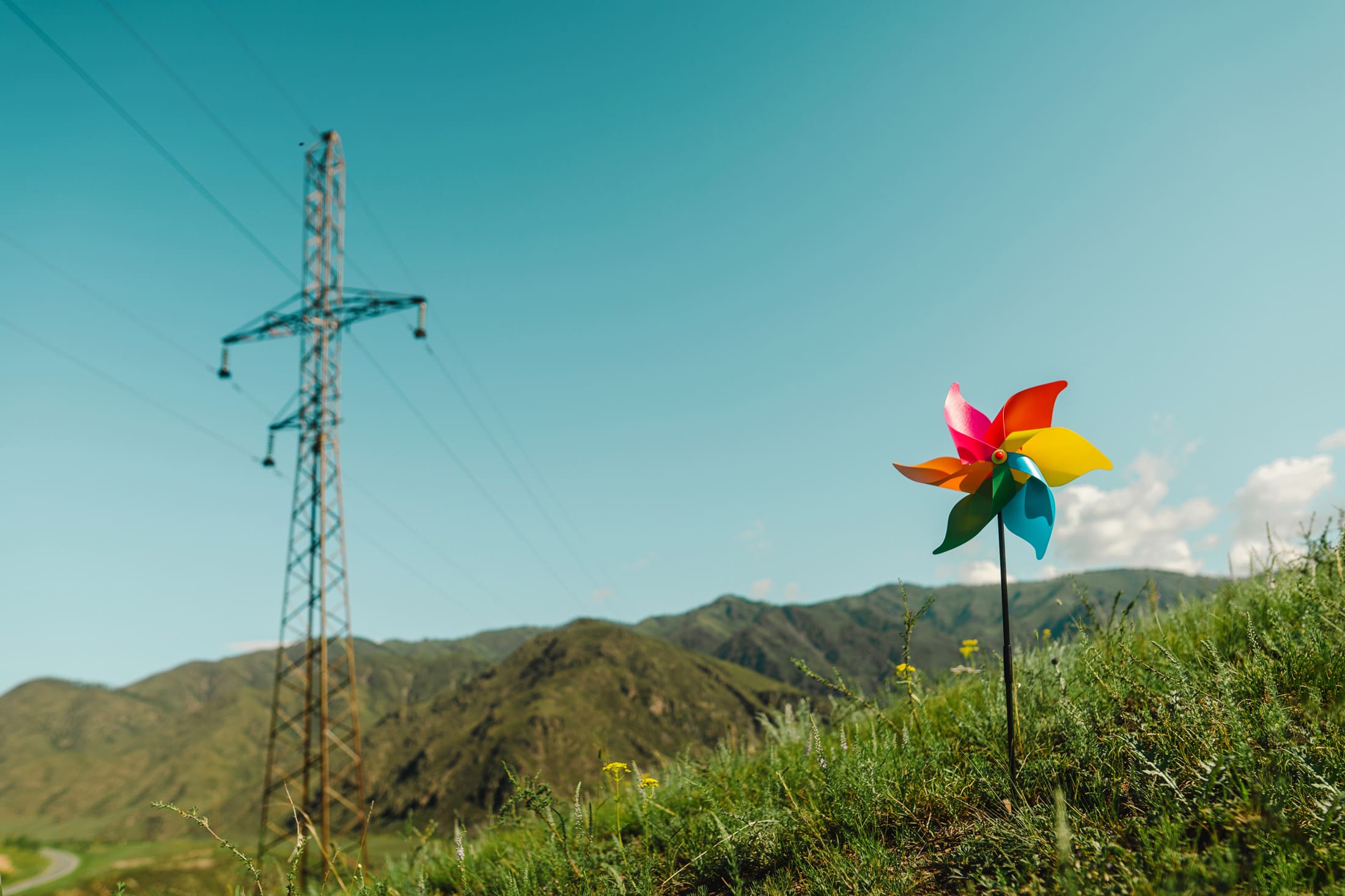 Freestone Strategies Public Affairs Climate Water Energy Expertise Power Line And Pinwheel Against The Background
